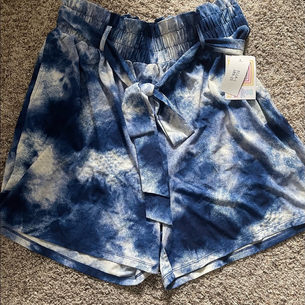 Lularoe Ella Blue Tie Dye